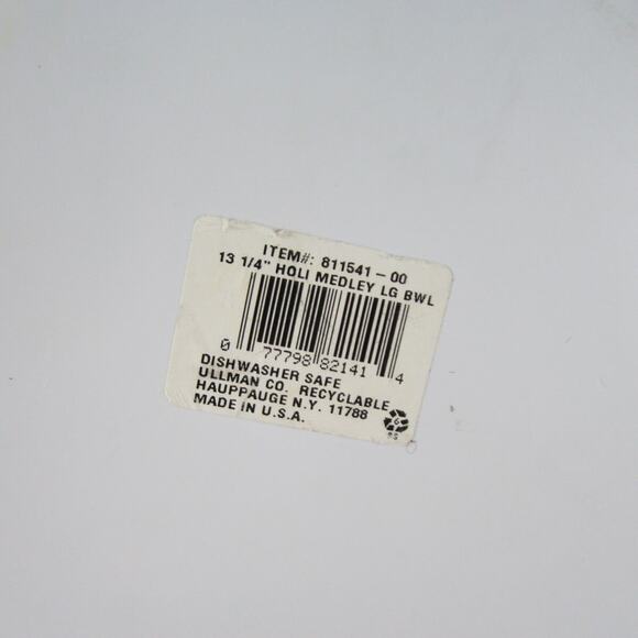 Ullman Holiday Plastic Dishes Chip n Dip Serving Bowl 2 Lot USA Vintage 1990s - Picture 8 of 8